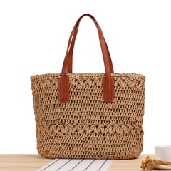 2022 Summer New Fashion Casual Shoulder Hollow out Straw Woven Bag Women