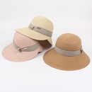 2022 New Summer Fashion Seaside Big Brim Back Slit Casual Sun Straw Hat Femalepicture11
