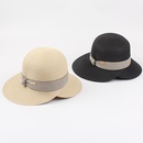 2022 New Summer Fashion Seaside Big Brim Back Slit Casual Sun Straw Hat Femalepicture12