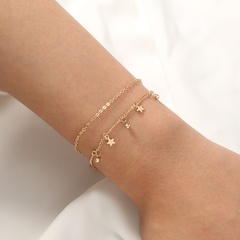Fashion Alloy Five-Pointed Star Bracelet Daily Electroplating 1 Piece