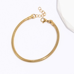 simple  solid color golden adjustable electroplated copper thick Bracelet
