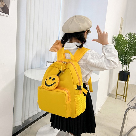 Cute Solid Color Zipper Backpack's discount tags