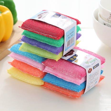 Spong MOP 4 pièces brosse cuisine tampon à récurer vaisselle éponge de nettoyage's discount tags