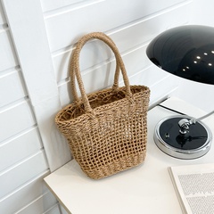 2022 Spring New Cute Casual Portable One-Shoulder Straw Knitted Bag Women