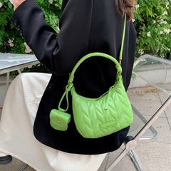 Neue stil Zwei-In-Eine feste farbe kleine tasche anhänger Schulter Handtasche