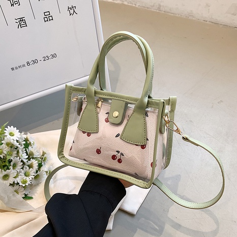 Women 2022 New Fashion Transparent Single Shoulder Handbag Crossbody Gel Bag's discount tags