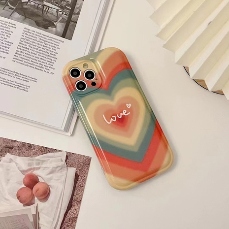 Fashion Colorful Heart Shape Silica Gel  iPhone Phone Cases's discount tags