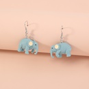 Fashion Nette Einfache Licht Blue Elephant Anhnger Harz Ohrringepicture10