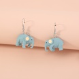 Fashion Nette Einfache Licht Blue Elephant Anhnger Harz Ohrringepicture12