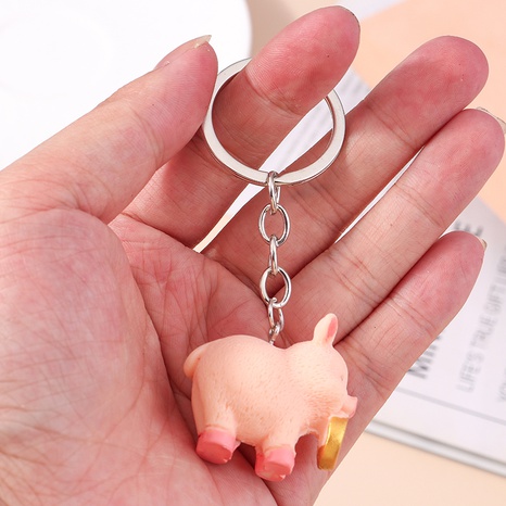 Women'S Cute Pig Alloy Keychain Plating Key Chains's discount tags