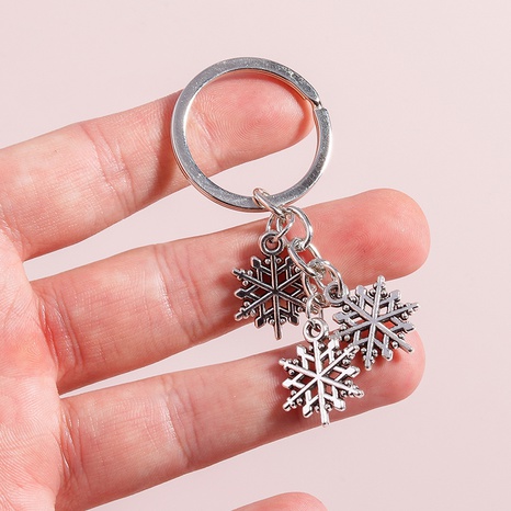 Unisex Fashion Snowflake Alloy Keychain Plating Key Chains's discount tags