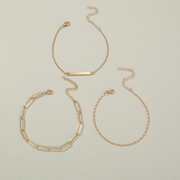 Simple Style Geometric Alloy Plating Bracelets 3 Piecespicture8