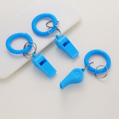 Mode Kreative Kunststoff Pfeife Armband Frühling Spule Keychain Anhänger