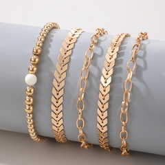 Fashion Alloy Geometric Pattern Bracelet Daily Artificial Pearl