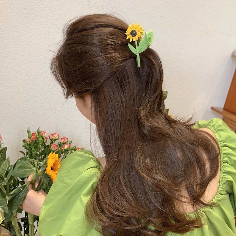 Accessoires Cheveux Barrette Cheveux | Tulipe Dt Nouvelle De Tournesol En Forme De Clip Cheveux Accessoires Femelle - RI18655