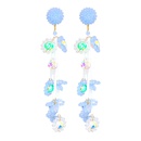 Neue Mode Kreative Blume Micro Glas Kristall Handgemachte Perlen Legierung Ohrringepicture12