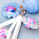 Neue Mode Kreative Blume Micro Glas Kristall Handgemachte Perlen Legierung Ohrringepicture8