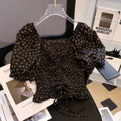 Women'S Fashion Ditsy Floral Polyester Blouse Blouses