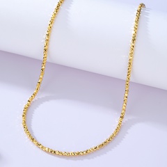 Unisex Mode Klassischer Stil Runden Kupfer Halskette Überzug Keine Intarsien Kupfer Halsketten