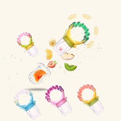Nette Glocke Biss Multi-Farbe Obst Drain Geschirr Schnuller Ergänzung Rassel Lebensmittel Feeder