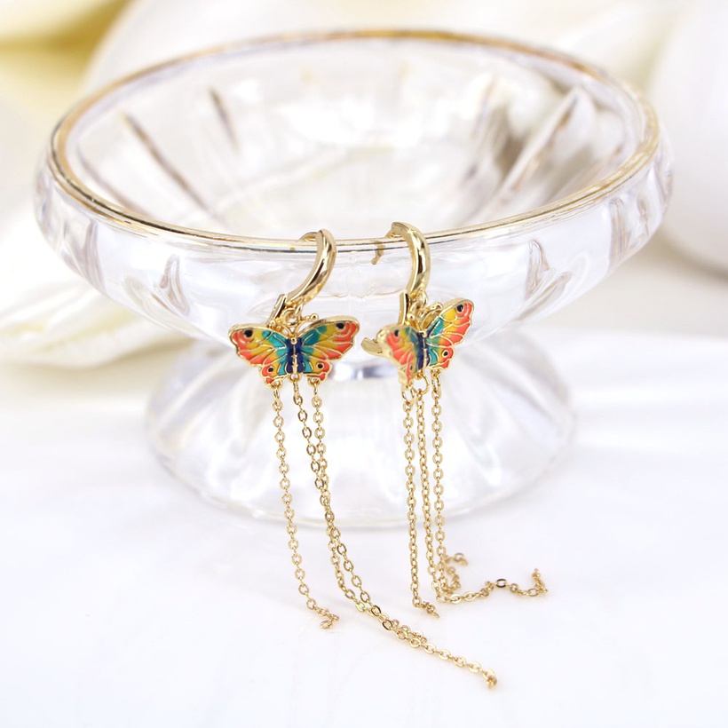 Bijoux Fantaisie Parures Bijoux | Femmes Lgant Papillon Cuivre Boucles Doreilles Collier Placage 1 Pice - JZ43994