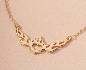 Fashion Alloy Flame Necklace Daily 1 Piece