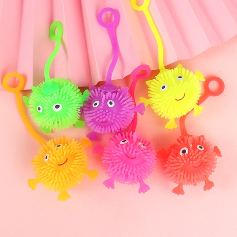 Cartoon Glowing Hairy Ball Elastic Hedgehog Children's Toys Wholesale's discount tags