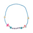 Neue Stil Sommer Blau Daisy Blume Brief Handgemachten Perlen halskette armbandpicture15