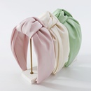 Fashion Simple Solid Color WideBrimmed Fabric Knotted Hairband Womenpicture11