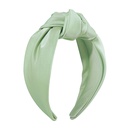 Fashion Simple Solid Color WideBrimmed Fabric Knotted Hairband Womenpicture7