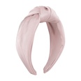 Fashion Simple Solid Color WideBrimmed Fabric Knotted Hairband Womenpicture13
