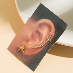 Fashion Alloy Geometric Pattern Ear Studs Shopping Electroplating Pearl Clip&Cuff Earrings 1 Piece