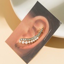 Fashion Alloy Geometric Pattern Ear Studs Shopping Electroplating Pearl ClipCuff Earrings 1 Piecepicture6