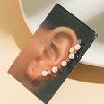 Fashion Alloy Geometric Pattern Ear Studs Shopping Electroplating Pearl ClipCuff Earrings 1 Piecepicture8