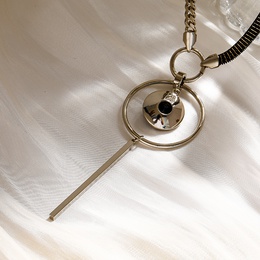 Fashion Circle Alloy Pendant Necklace Copper Necklacespicture4