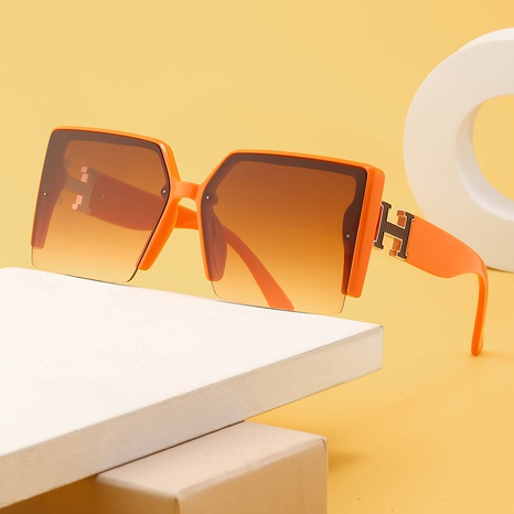 Unisexo Moda Color Sólido Ordenador Personal Cuadrado Gafas De Sol's discount tags