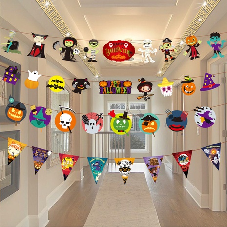 Halloween Pumpkin Letter Paper Decorative Props Party Decorations's discount tags