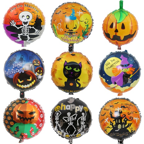 Halloween Halloween Pattern Aluminum Film Balloon Party Balloons's discount tags