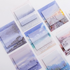 Creative Landscape printed Tear-off Sticky Note stickers