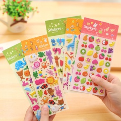 Korean Stationery Cute Cartoon Animal Bubble Cotton Stickers Mobile Phone Decoration Stickers Diary Stickers Bubble Stickers