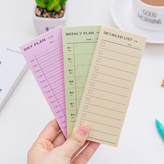 Simple Xiaoqing New Day and Month List Learning Office Schedule Plan Book Notepad Note Sticker Tearable and Sticky