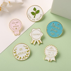 Fashion Geometric Letter Alloy Plating Brooches