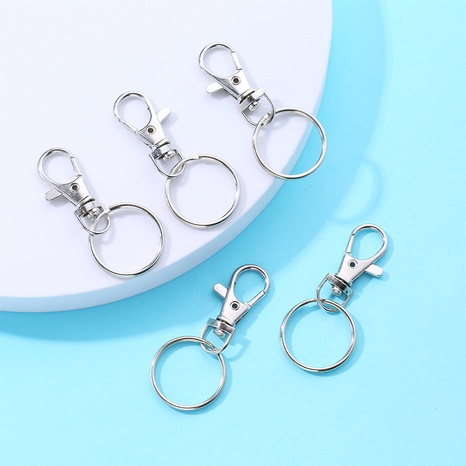 Simple Style Circle Alloy Plating Bag Pendant Keychain 5 Pieces's discount tags