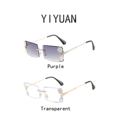 Women'S Fashion Geometric Pc Square Inlay Sunglasses's discount tags