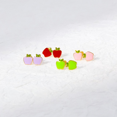 Fashion Apple Stainless Steel Ear Studs's discount tags