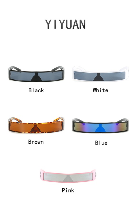 Unisex Sports Geometric Pc Special-Shaped Mirror Sunglasses's discount tags