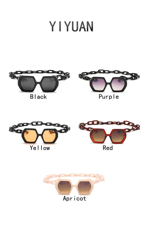 Unisex Fashion Geometric Ac Oval Frame Sunglasses's discount tags