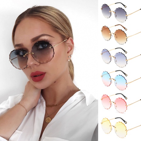 Unisex Fashion Geometric Ac Round Frame Sunglasses's discount tags