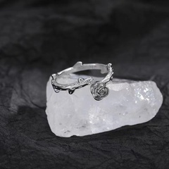 Fashion Rose Alloy Open Ring