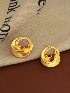 Fashion Irregular Geometric Copper Earrings Plating Copper Earrings